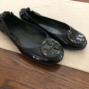 Tory Burch patent leather reva ballet flat